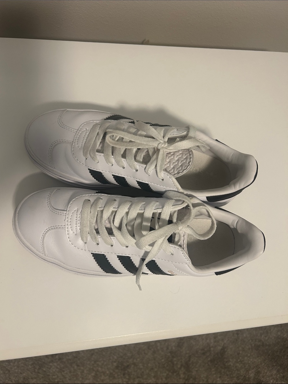 Adidas Gazelle Bold ‘White Black’ Sneakers - Picture 3 of 4